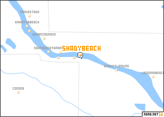 map of Shady Beach