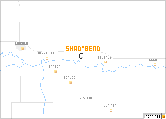 map of Shady Bend