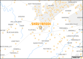 map of Shady Brook