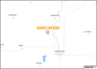 map of Shady Brook