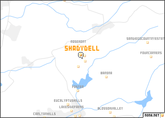 map of Shady Dell