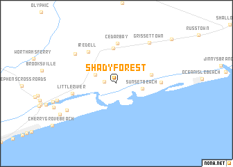 map of Shady Forest