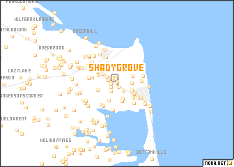 map of Shady Grove