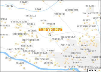 map of Shady Grove