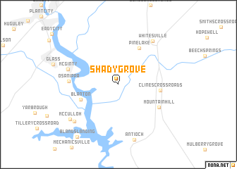 map of Shady Grove