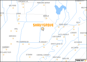 map of Shady Grove