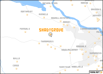 map of Shady Grove