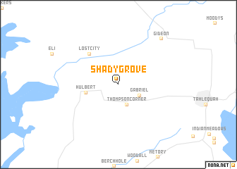 map of Shady Grove