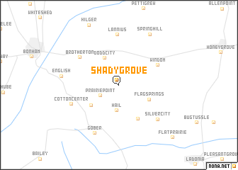 map of Shady Grove