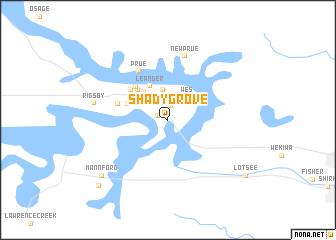 map of Shady Grove