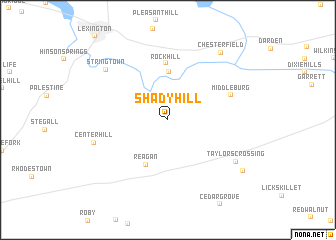 map of Shady Hill