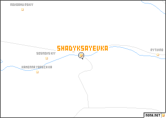 map of Shadyksayevka