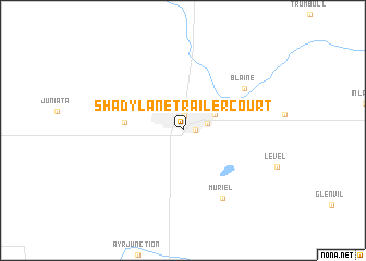 map of Shady Lane Trailer Court