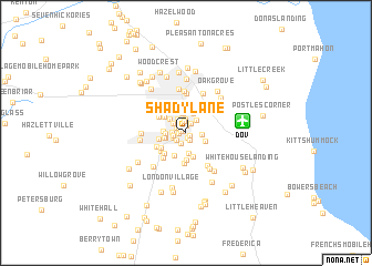 map of Shady Lane