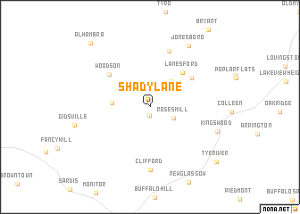 map of Shady Lane