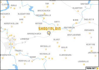 map of Shady Plain