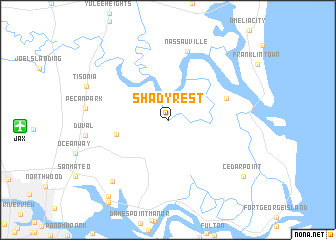 map of Shady Rest