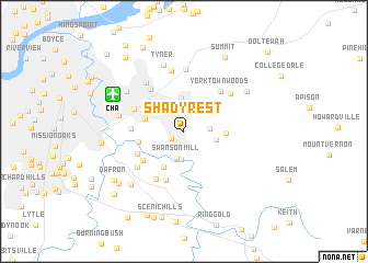 map of Shady Rest