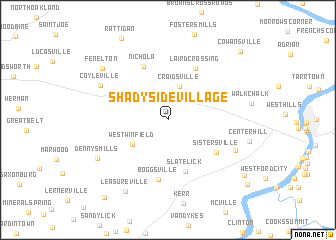 map of Shadyside Village