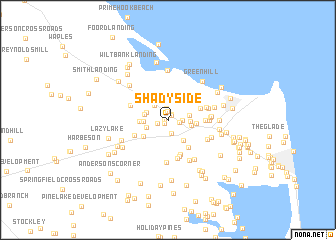 map of Shady Side