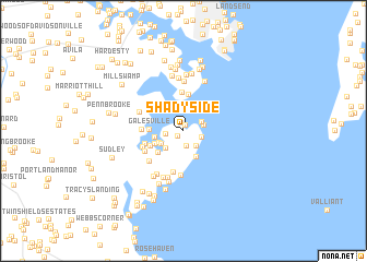 map of Shady Side
