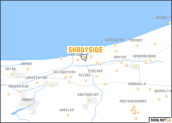 map of Shady Side