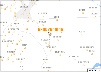 map of Shady Spring