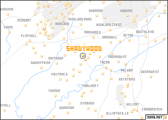 map of Shadywood