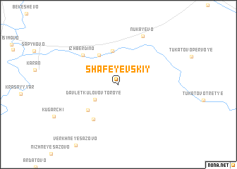 map of Shafeyevskiy