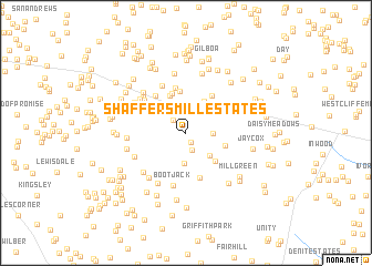 map of Shaffers Mill Estates