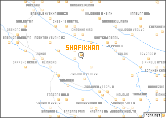 map of Shafī Khān