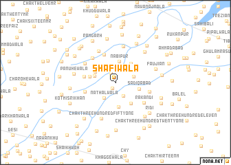 map of Shafiwāla