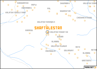 map of Shaftālestān