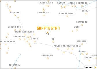 map of Shaftestān