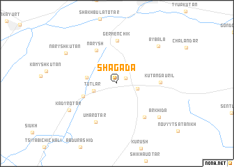 map of Shagada