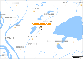 map of Shagangshi