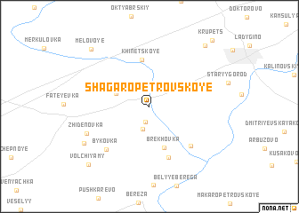 map of Shagaro-Petrovskoye