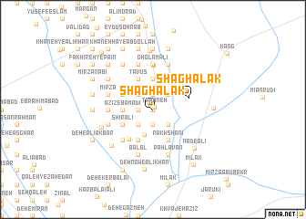 map of Shaghālak