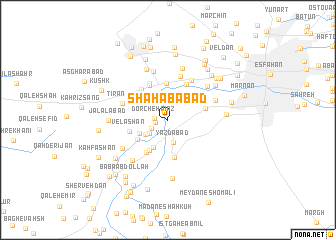 map of Shahābābād