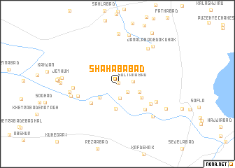 map of Shahābābād