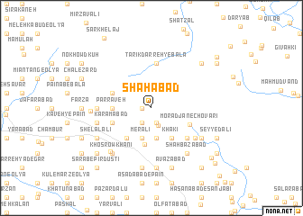 map of Shāhābād