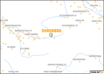 map of Shāhābād