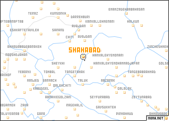 map of Shāhābād