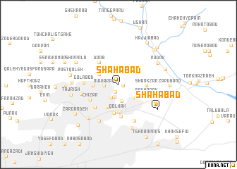 map of Shāhābād