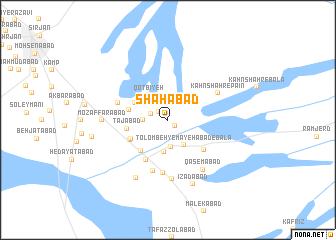 map of Shāhābād