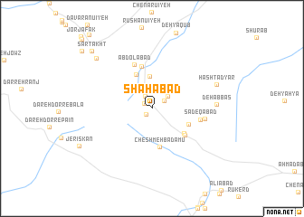 map of Shāhābād