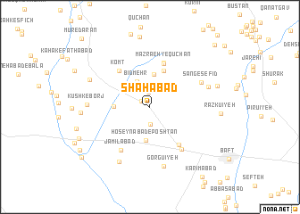 map of Shāhābād