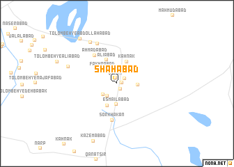 map of Shāhābād