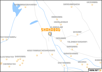 map of Shāhābād