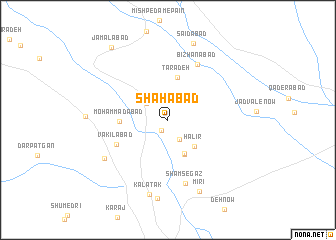 map of Shāhābād